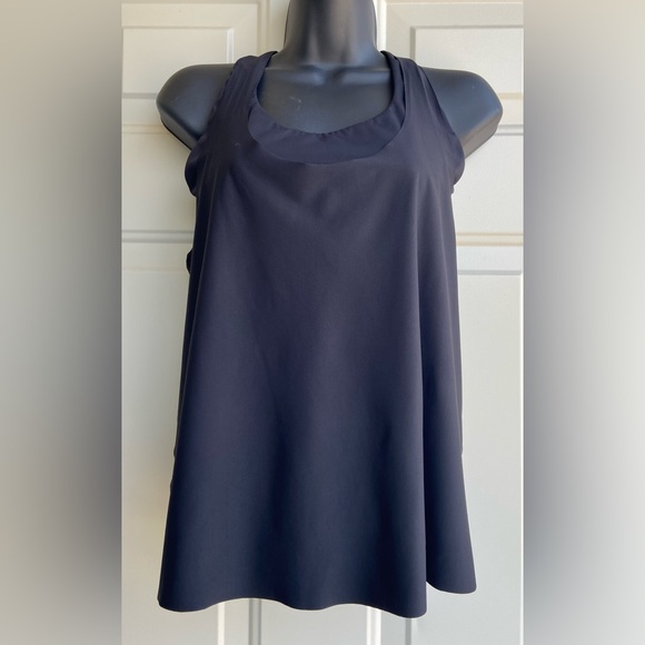 Athleta 2-IN-1 Ultimate Support Top Black size M - Picture 2 of 9